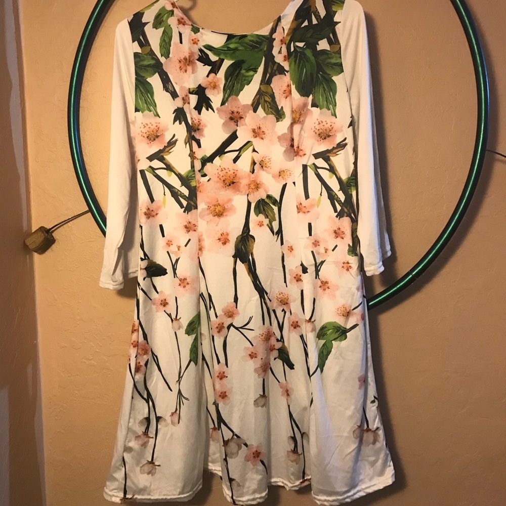 Silky Floral Dress